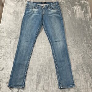Levis Jeans Womens 7M 524 Too Superlow Medium Wash Slim Straight Flap Pocket